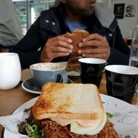 Brekkie Sandwich...yummo! at Shift Eatery in Surry Hills