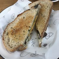 Vegan mushroom sandwich at Shift Eatery in Surry Hills