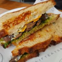 My shroom toastie at Shift Eatery in Surry Hills