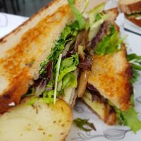 Potato pottata toastie at Shift Eatery in Surry Hills