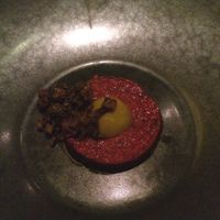 Watermelon tartar at Librije in Zwolle