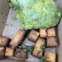 Mofongo with smoked tofu   at El Super Pan in Atlanta