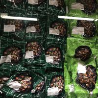 two types of vegan meatballs  at IKEA in Warsaw