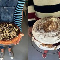 cakes at Big Book Cafe in Warsaw