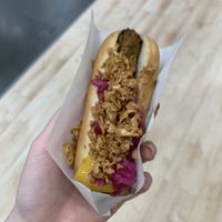 vegan hot dog at IKEA in Lublin