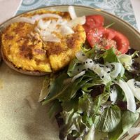 Hamburguesa vegana  at Kuki's in Viella