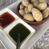 Patatas con mojo picón at Kuki's in Viella