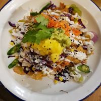 Loaded nachos at Avocado in Barcelona