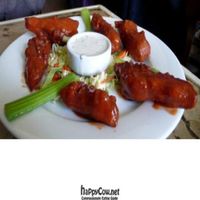 buffalo girls: seitan with buffalo sauce & vegan ranch dressing at Weird Fish in San Francisco