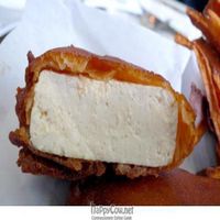 tofu fish and chips close up at Weird Fish in San Francisco