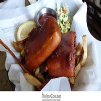 tofu fish and chips: sweet and sour cream vegan soy-batter (gluten free) at Weird Fish in San Francisco