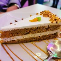 Carrot cake at Freedom Cakes Bakery in Madrid