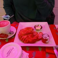 Croissant "jamón" y queso  #Veganuary at Freedom Cakes Bakery in Madrid