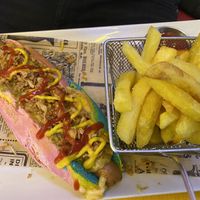 Hot Dog  #Veganuary at Freedom Cakes Bakery in Madrid