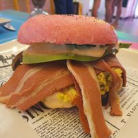 Breakfast bap at Freedom Cakes Bakery in Madrid