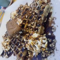 Gofre de Lotus y caramelo   at Freedom Cakes Bakery in Madrid