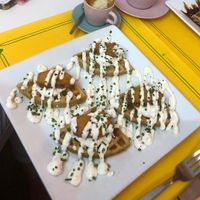 Chickn and Waffles  at Freedom Cakes Bakery in Madrid