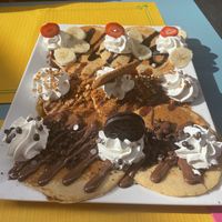 Degustacion of pancake  at Freedom Cakes Bakery in Madrid