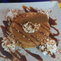 Lotus pancakes at Freedom Cakes Bakery in Madrid