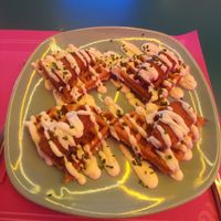 Chicken and waffles at Freedom Cakes Bakery in Madrid