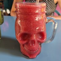 Mixed berry shake at Freedom Cakes Bakery in Madrid