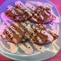 Waffles and Chicken   at Freedom Cakes Bakery in Madrid