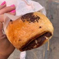 Chocolate pastry at Freedom Cakes Bakery in Madrid