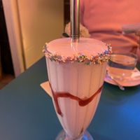Strawberry milkshake   at Freedom Cakes Bakery in Madrid