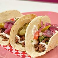 Tacos at Freedom Cakes Bakery in Madrid