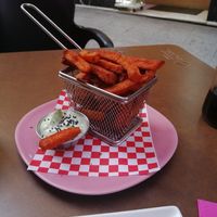 Fried sweet potatoes at Freedom Cakes Bakery in Madrid