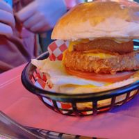 KFV burger at Freedom Cakes Bakery in Madrid