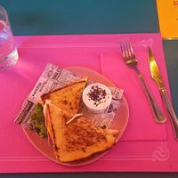 The authentic veggie sandwich at Freedom Cakes Bakery in Madrid