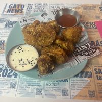 Delicious cauliflower wings  at Freedom Cakes Bakery in Madrid