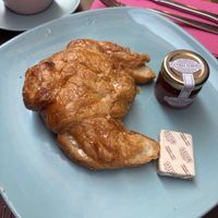 Croissant with jam  at Freedom Cakes Bakery in Madrid