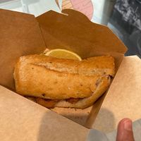 Bocadillo de calamares at Freedom Cakes Bakery in Madrid