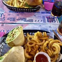 American cheeseburger & wrap   at Freedom Cakes Bakery in Madrid