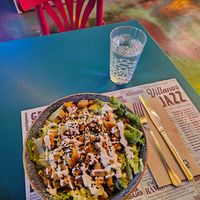 Caesar salad at Freedom Cakes Bakery in Madrid