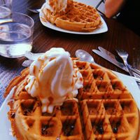 Special gofres!! (I think only this weekend) at Freedom Cakes Bakery in Madrid