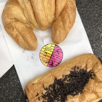 Chocolate croissant  at Freedom Cakes Bakery in Madrid