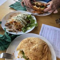 Spicy Burger, Simple Daily and Kebap Cheese at Simple Green in Zagreb