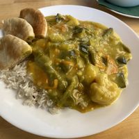 Meni of the day - Curry  at Simple Green in Zagreb