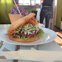 The sietan sandwich  at Simple Green in Zagreb