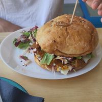 Cheese kebab at Simple Green in Zagreb