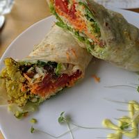 Falafel wrap at Simple Green in Zagreb