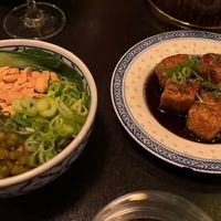 Dandan rice noodles (169kr) + Ginger fragrant tofu (139kr)  at Surfers in Stockholm