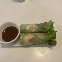 Spring rolls  at Loving Hut in Seattle