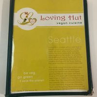 Menu   at Loving Hut in Seattle