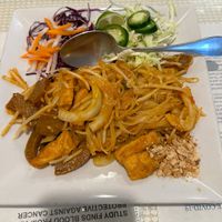 pad thai  at Loving Hut in Seattle