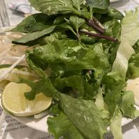 Fresh greens for the soup   at Loving Hut in Seattle