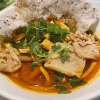 Golden era noodles  at Loving Hut in Seattle